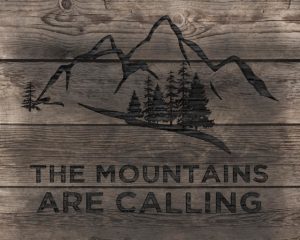 Mountains Are Calling by CAD Designs (FRAMED)
