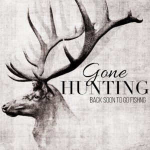 Gone Hunting and Fishing by John Butler (FRAMED)(SMALL)