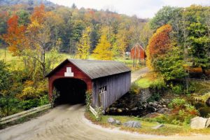 Vermont Covered Bridge by Danita Delimont (FRAMED)