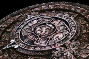 Tempered Glass w/ Rhinestones – Mayan Calendar